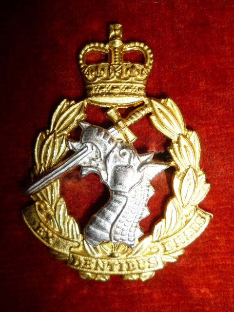 The Royal Army Dental Corps QC Silver & Gilt Officer's Cap Badge